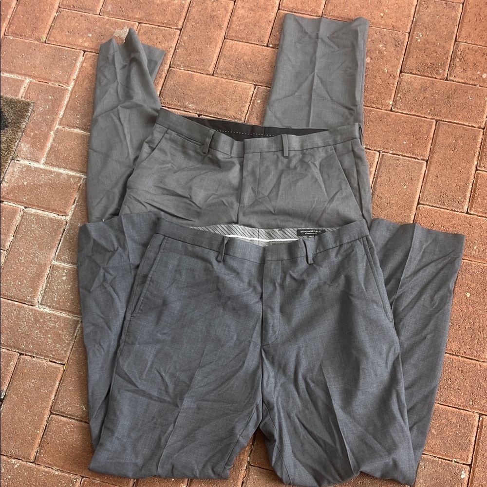 BUNDLE OF 2 Banana Republic Gray and Express Gray Dress Pants